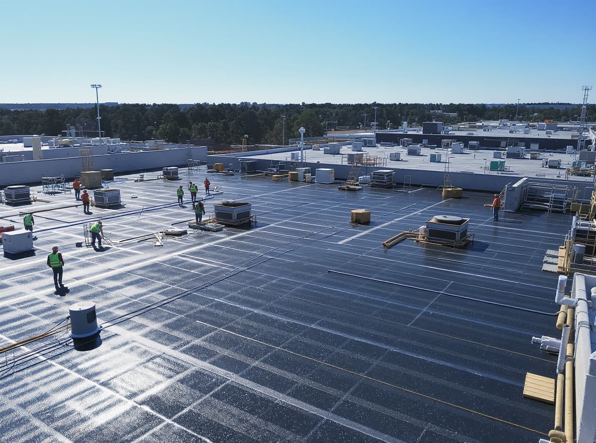 Commercial Roofing Workers